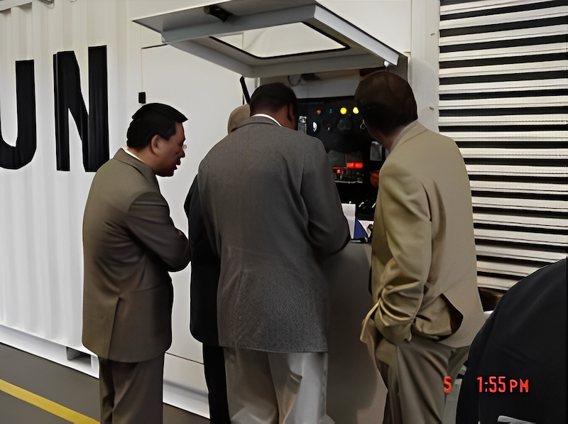 UN experts checking SWT generator sets