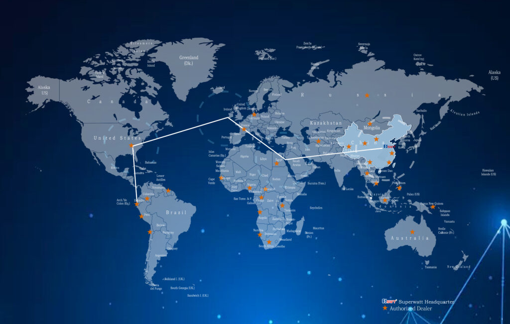 SWT worldwide service network