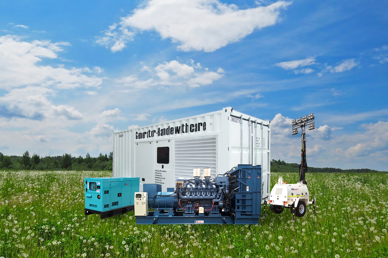 SWT generator sets, containerized power station and lighting tower